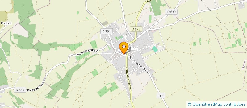 localisation de l'entreprise MONSIEUR JEAN MANUEL MONAVON  PLAUZAT