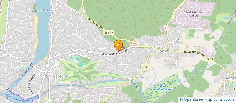 localisation de l'entreprise MONSIEUR JEAN-MANUEL QUIROGA  SOORTS-HOSSEGOR