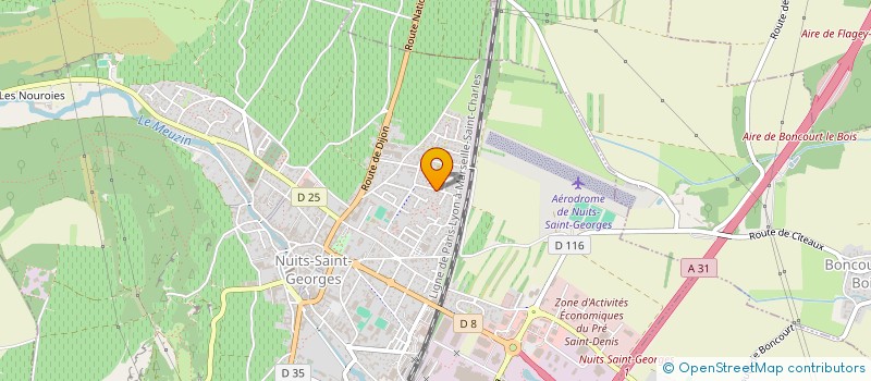 localisation de l'entreprise MONSIEUR JEAN MANZINALI  NUITS-SAINT-GEORGES