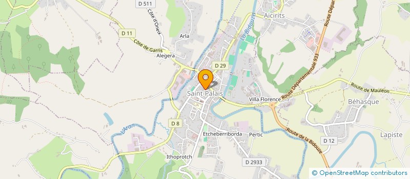 localisation de l'entreprise MONSIEUR JEAN-MARC AINCIBOURE  SAINT-PALAIS