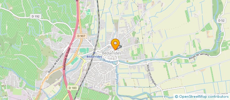 localisation de l'entreprise MONSIEUR JEAN-MARC ANDREU JAUME  BEDARRIDES