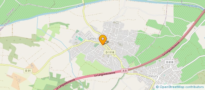 localisation de l'entreprise MONSIEUR JEAN-MARC ANDRIEU  SALLES-D'AUDE