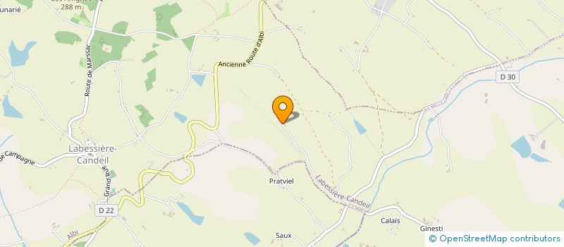 localisation de l'entreprise MONSIEUR JEAN-MARC ARNAL  LABESSIERE-CANDEIL