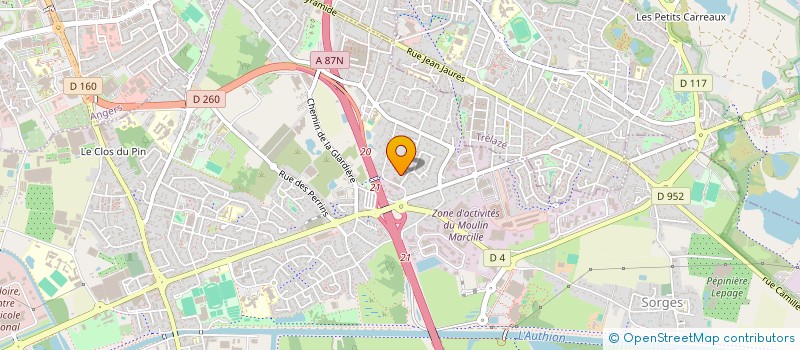 localisation de l'entreprise MONSIEUR JEAN-MARC AUFFRET  LES PONTS-DE-CE