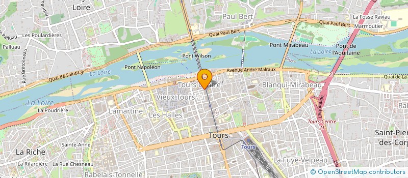 localisation de l'entreprise MONSIEUR JEAN-MARC BAILLY  TOURS