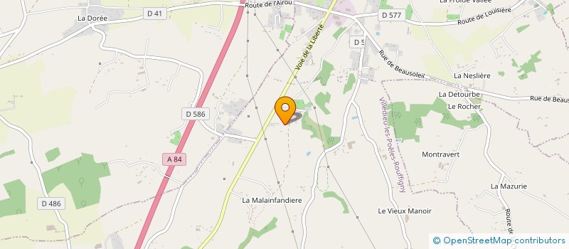 localisation de l'entreprise MONSIEUR JEAN-MARC BALAYN  VILLEDIEU-LES-POELES-ROUFFIGNY