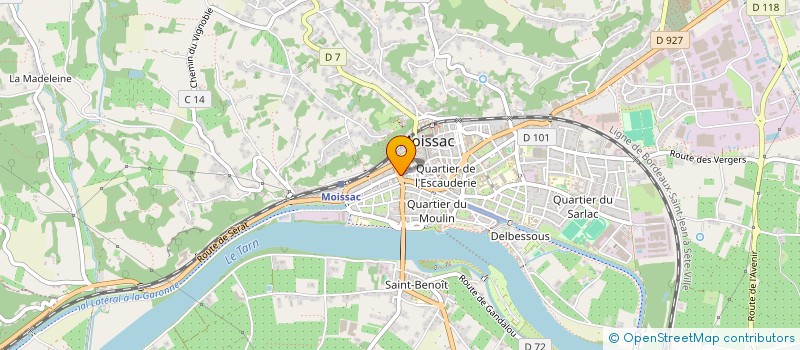 localisation de l'entreprise MONSIEUR JEAN-MARC BALDACCHINO  MOISSAC