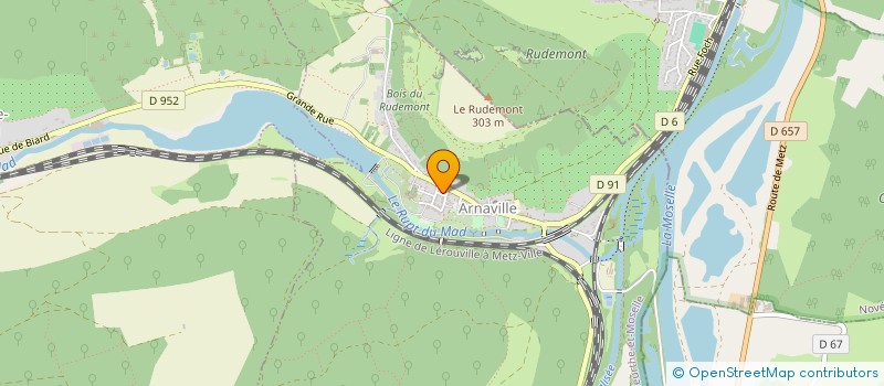 localisation de l'entreprise MONSIEUR JEAN MARC BALDINGER  ARNAVILLE