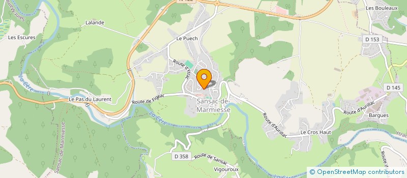 localisation de l'entreprise MONSIEUR JEAN MARC BANYIK à SANSAC-DE-MARMIESSE
