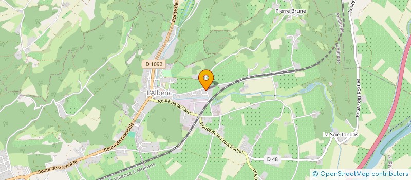 localisation de l'entreprise MONSIEUR JEAN-MARC BARNAY  L'ALBENC