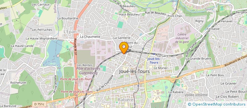 localisation de l'entreprise MONSIEUR JEAN-MARC BASTARD  JOUE-LES-TOURS