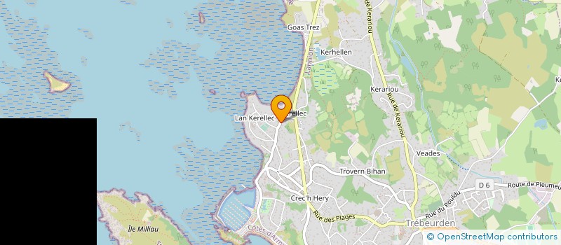 localisation de l'entreprise MONSIEUR JEAN-MARC BATARD  TREBEURDEN