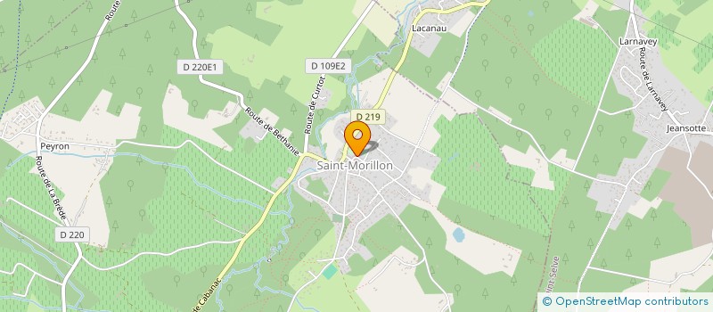 localisation de l'entreprise MONSIEUR JEAN-MARC BAUCHOT  SAINT-MORILLON