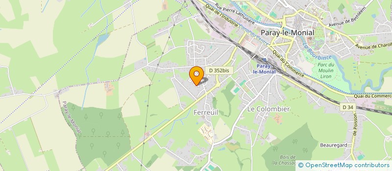 localisation de l'entreprise MONSIEUR JEAN-MARC BAYET  PARAY-LE-MONIAL