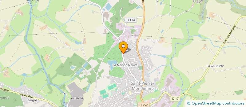 localisation de l'entreprise MONSIEUR JEAN-MARC BAZIN à MONTREVAULT-SUR-EVRE