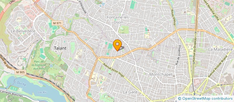 localisation de l'entreprise MONSIEUR JEAN-MARC BECK  DIJON