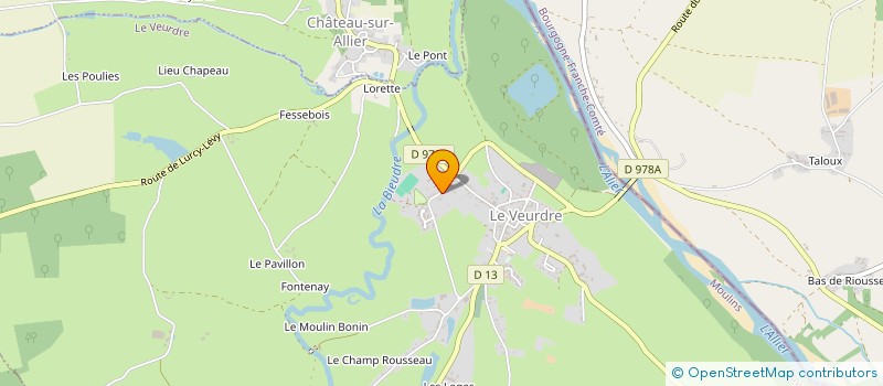 localisation de l'entreprise MONSIEUR JEAN-MARC BEDES à LE VEURDRE
