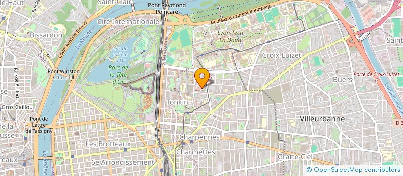 localisation de l'entreprise MONSIEUR JEAN-MARC BEGUIER  VILLEURBANNE