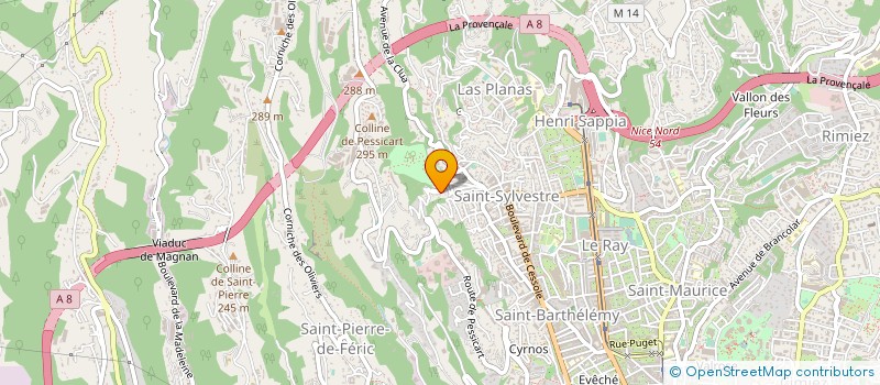 localisation de l'entreprise MONSIEUR JEAN-MARC BELLON  NICE