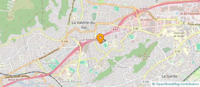 localisation de l'entreprise MONSIEUR JEAN MARC BENEDETTI à LA VALETTE-DU-VAR