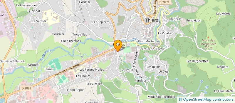 localisation de l'entreprise MONSIEUR JEAN-MARC BERARD à THIERS