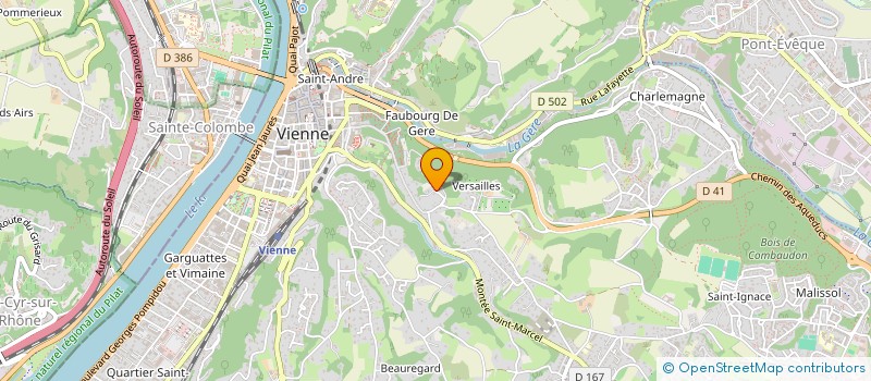 localisation de l'entreprise MONSIEUR JEAN-MARC BERRY  VIENNE