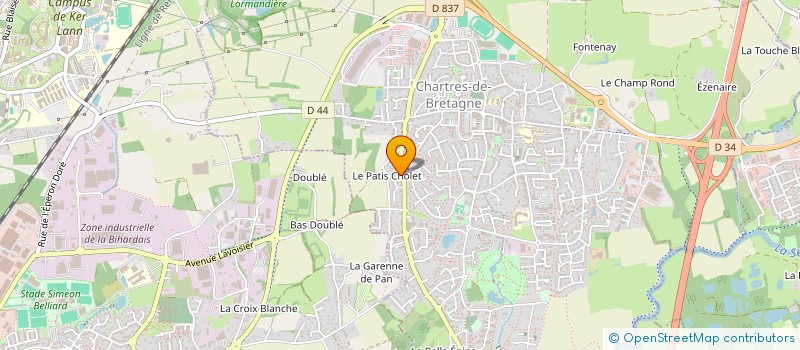 localisation de l'entreprise MONSIEUR JEAN-MARC BEYER  CHARTRES-DE-BRETAGNE