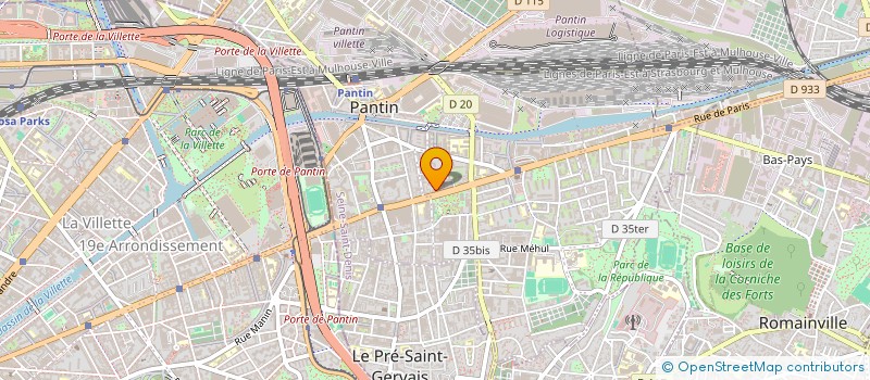 localisation de l'entreprise MONSIEUR JEAN-MARC BIRBA  PANTIN