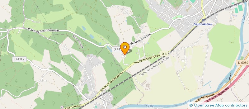 localisation de l'entreprise MONSIEUR JEAN MARC BISSON  SAINT-ASTIER