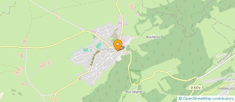 localisation de l'entreprise MONSIEUR JEAN-MARC BLANC  DAMPRICHARD