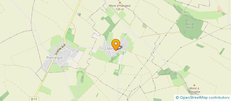 localisation de l'entreprise MONSIEUR JEAN MARC BLANCHE  MIRVAUX