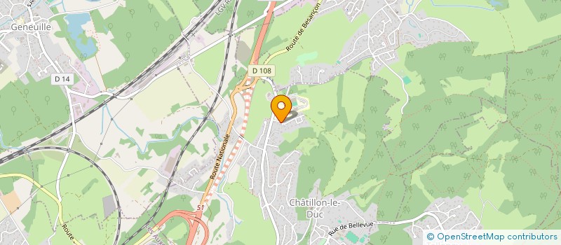 localisation de l'entreprise MONSIEUR JEAN-MARC BOICHARD  CHATILLON-LE-DUC