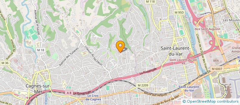 localisation de l'entreprise MONSIEUR JEAN MARC BONFANTI  CAGNES-SUR-MER