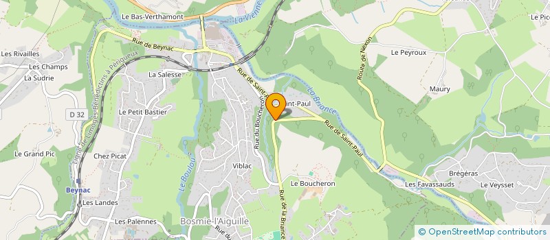 localisation de l'entreprise MONSIEUR JEAN MARC BONNEFOND  BOSMIE-L'AIGUILLE