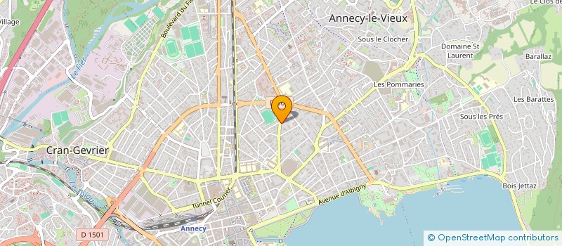 localisation de l'entreprise MONSIEUR JEAN-MARC BONTRON  ANNECY