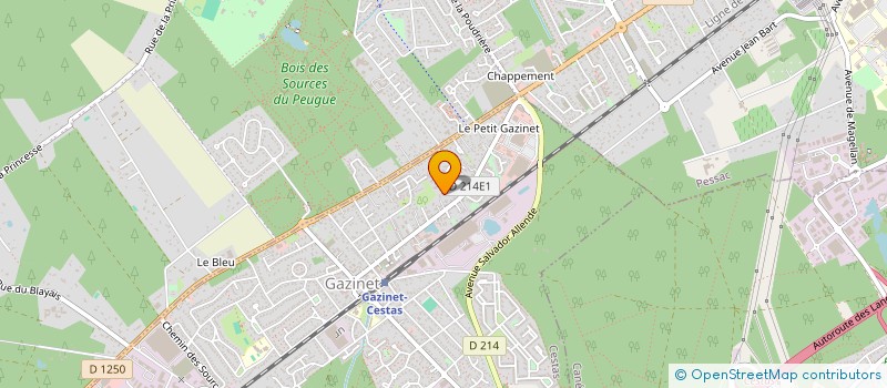 localisation de l'entreprise MONSIEUR JEAN MARC BORGNIET  CESTAS