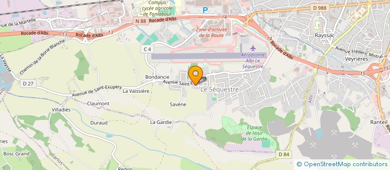 localisation de l'entreprise MONSIEUR JEAN-MARC BOULOC  LE SEQUESTRE