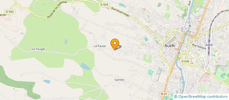 localisation de l'entreprise MONSIEUR JEAN MARC BOUQUIN  AUCH