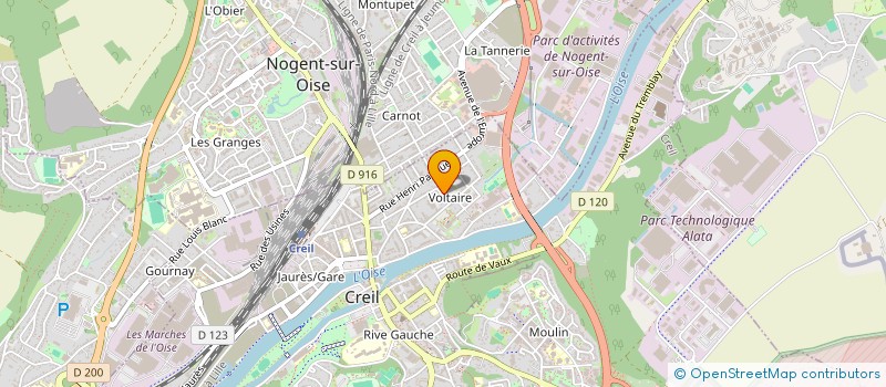 localisation de l'entreprise MONSIEUR JEAN-MARC BOUSSAGEON à CREIL