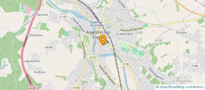 localisation de l'entreprise MONSIEUR JEAN-MARC BOYER à ARGENTON-SUR-CREUSE
