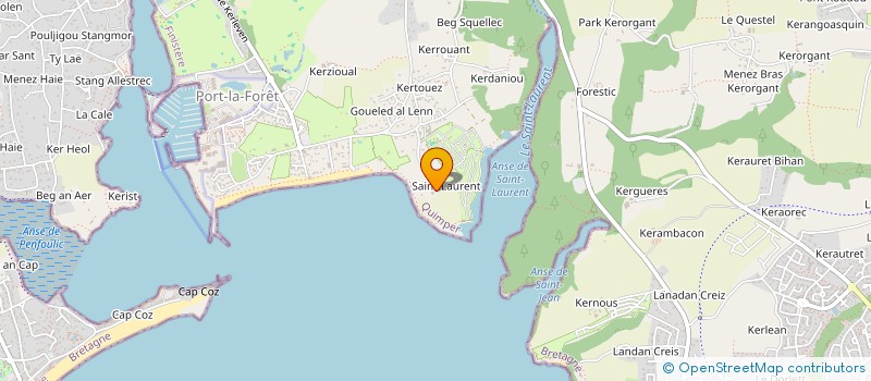 localisation de l'entreprise MONSIEUR JEAN-MARC BRETON  LA FORET-FOUESNANT