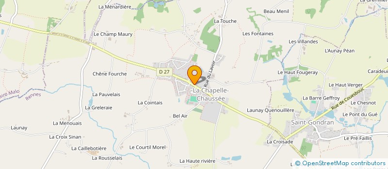 localisation de l'entreprise MONSIEUR JEAN MARC BUAN  LA CHAPELLE-CHAUSSEE