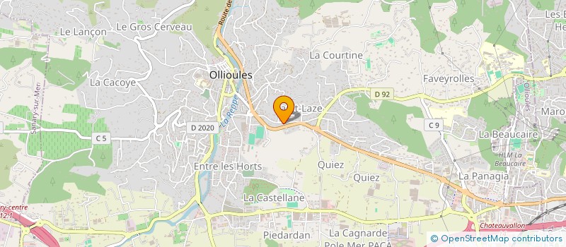 localisation de l'entreprise MONSIEUR JEAN-MARC BUSSON à OLLIOULES