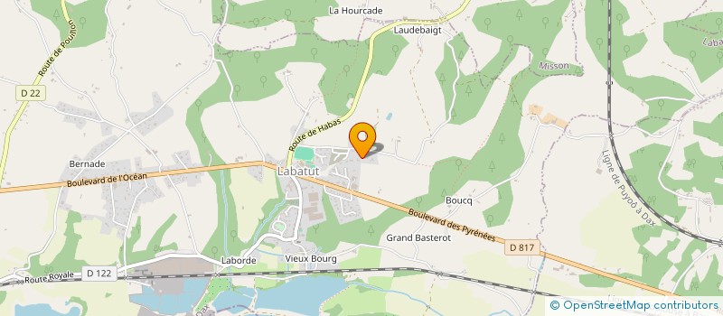 localisation de l'entreprise MONSIEUR JEAN-MARC CALATAYUD  LABATUT