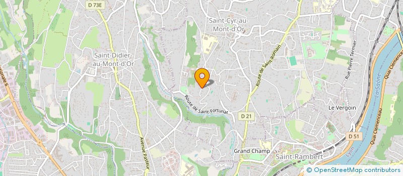 localisation de l'entreprise MONSIEUR JEAN-MARC CANDEL  SAINT-CYR-AU-MONT-D'OR