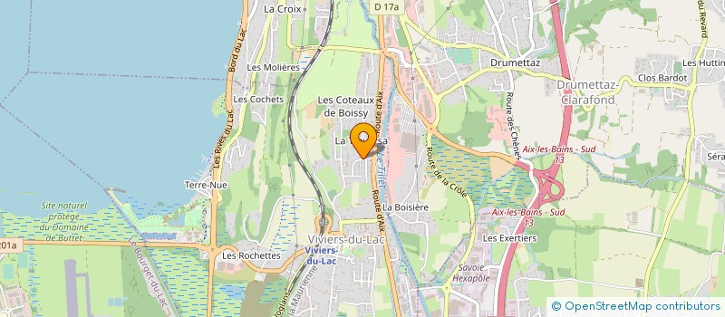 localisation de l'entreprise MONSIEUR JEAN-MARC CARLIER  VIVIERS-DU-LAC