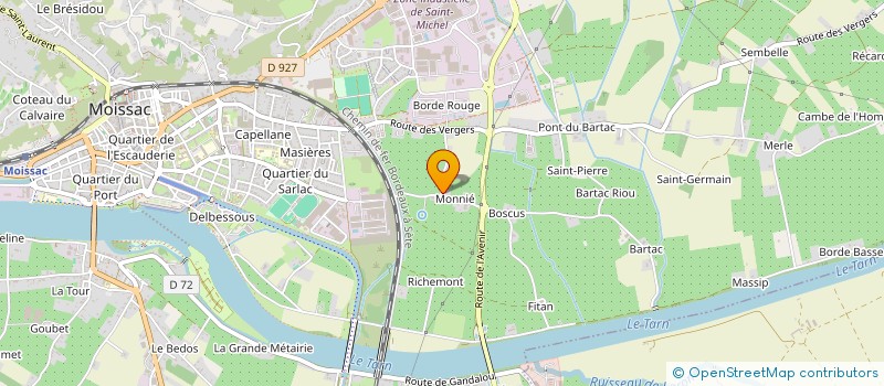 localisation de l'entreprise MONSIEUR JEAN-MARC CASON  MOISSAC