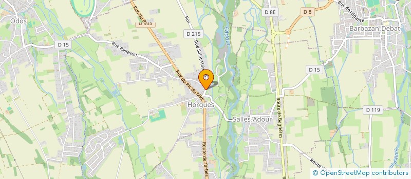 localisation de l'entreprise MONSIEUR JEAN-MARC CASTETS  HORGUES