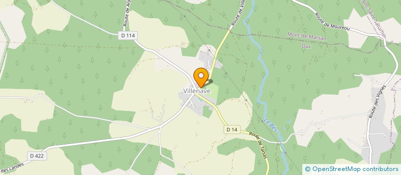 localisation de l'entreprise MONSIEUR JEAN-MARC CAZADIEU  VILLENAVE