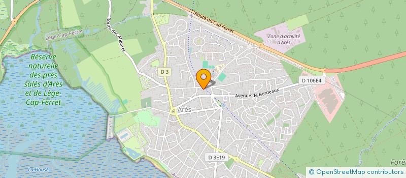 localisation de l'entreprise MONSIEUR JEAN-MARC CAZEAUX  ARES